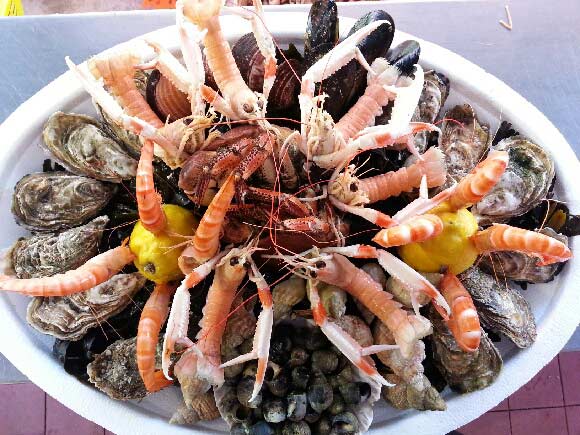 plateau fruit de mer crabe